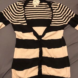 Cream and black cardigan